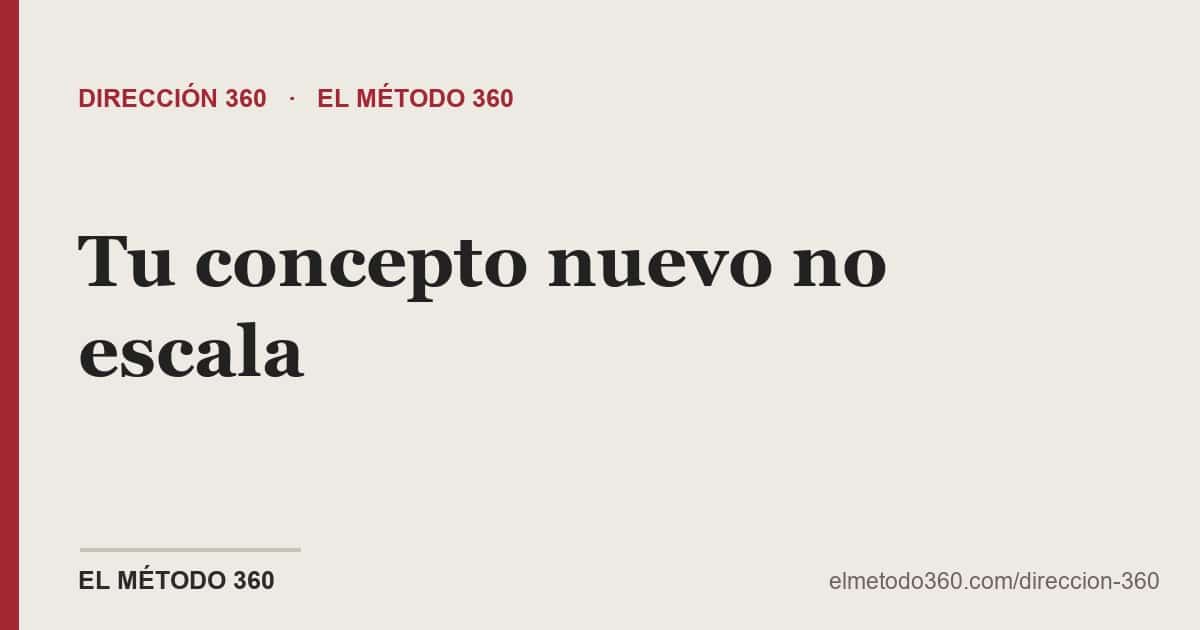 Por qué un concepto de restaurante no escala